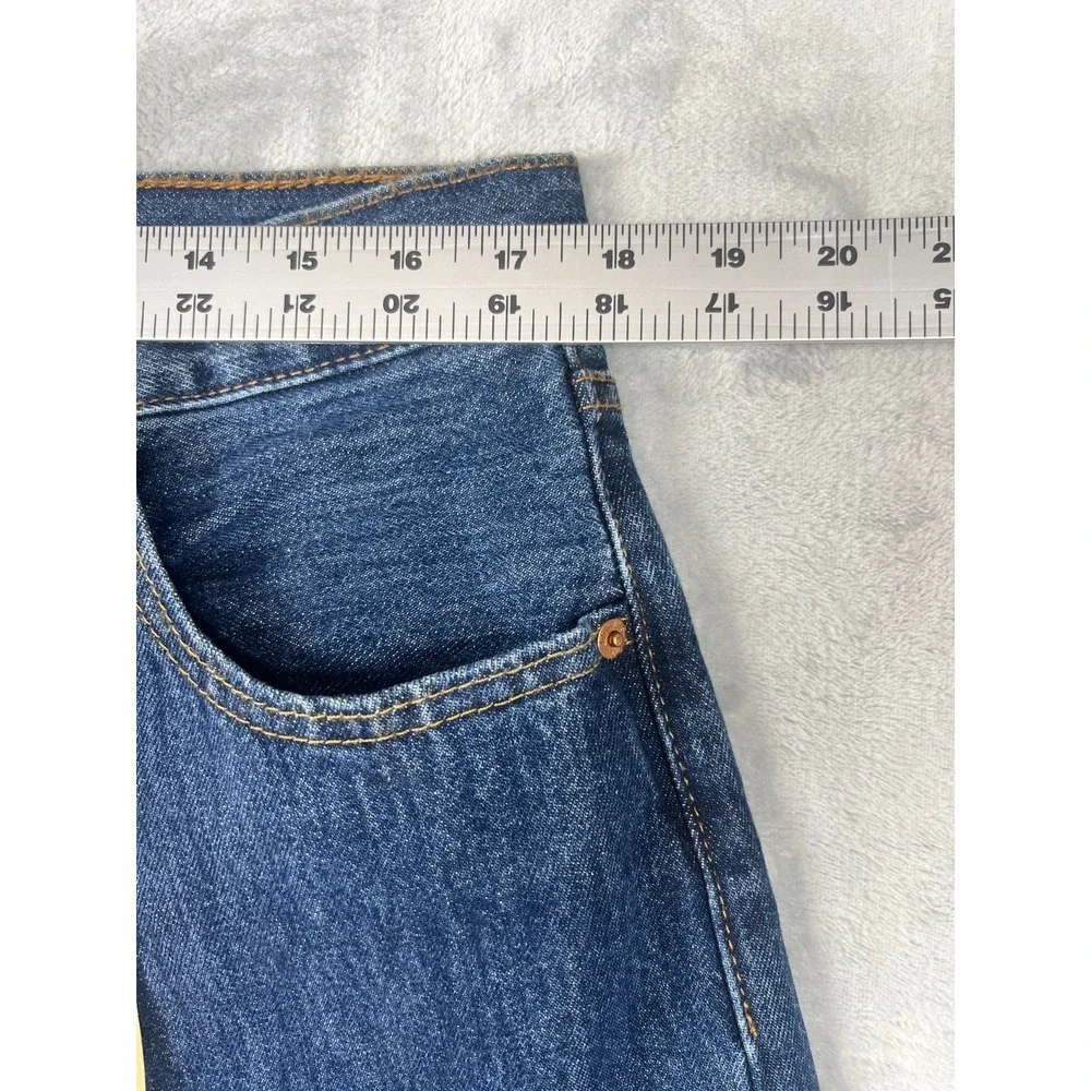 NWT Levis 501 Original Button Fly Jeans 36x32 Dark Wash Style Classic Straight